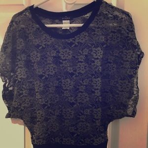 Dark green mesh top brand new